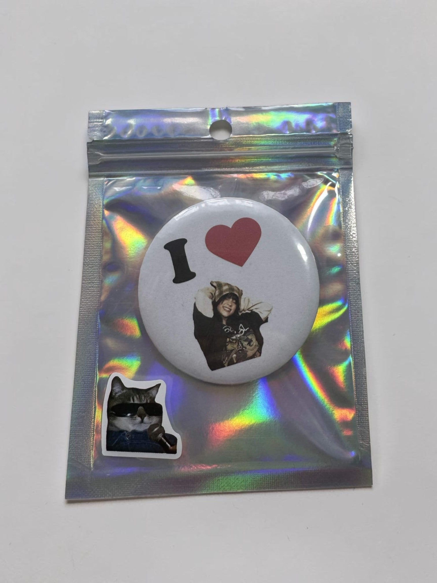Billie Eilish – I Love Billie | przypinka 58mm