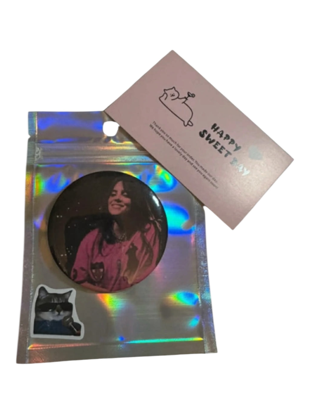 Billie Eilish z koncertu w Polsce | przypinka 58mm