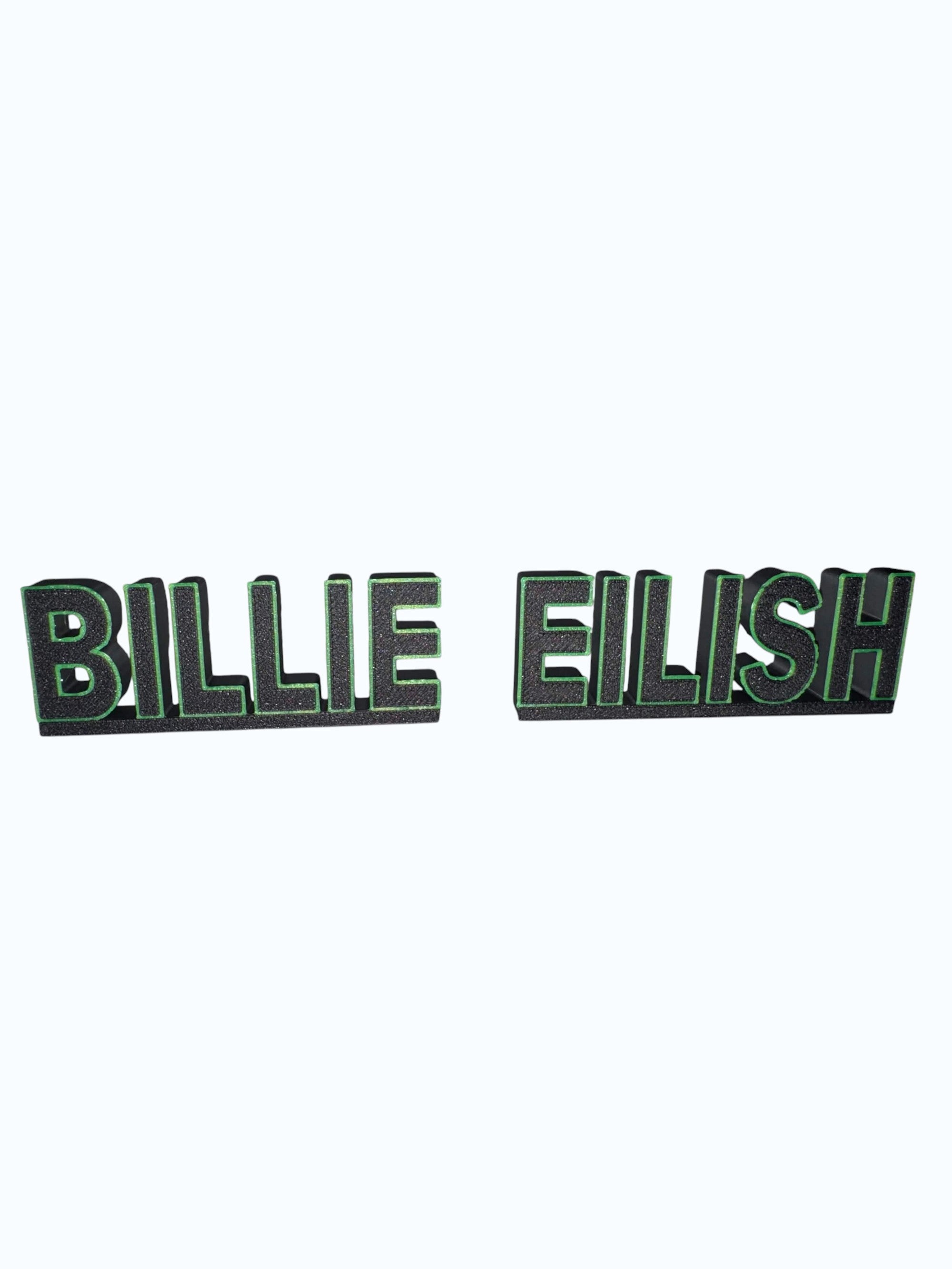 Dekoracyjny napis „Billie Eilish” – mała wersja