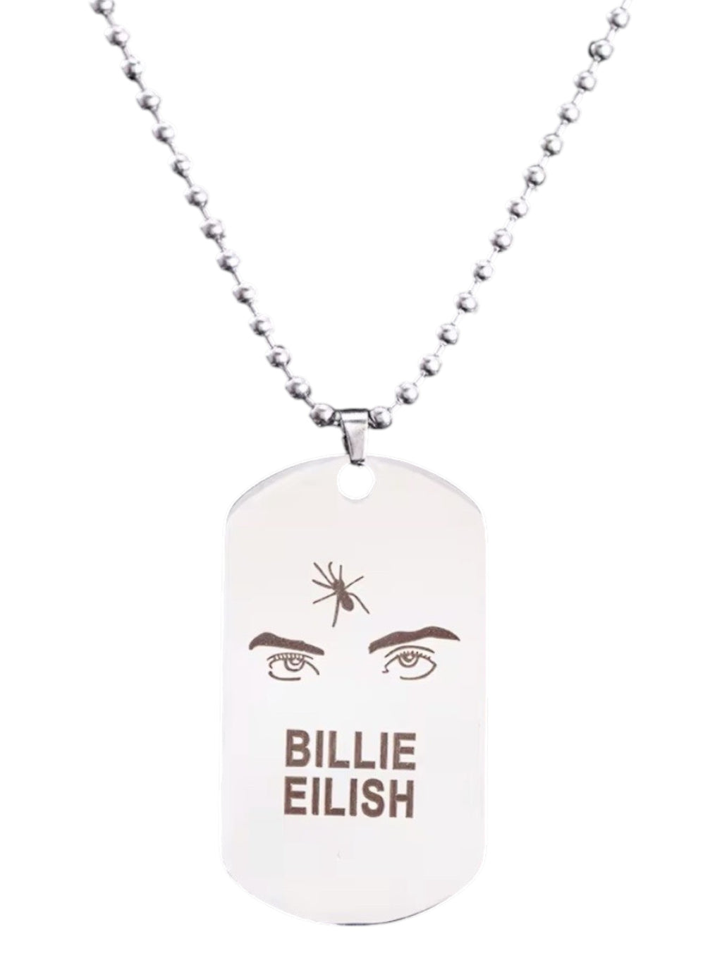 Naszyjnik „Billie Eilish” z motywem oczu i pająka