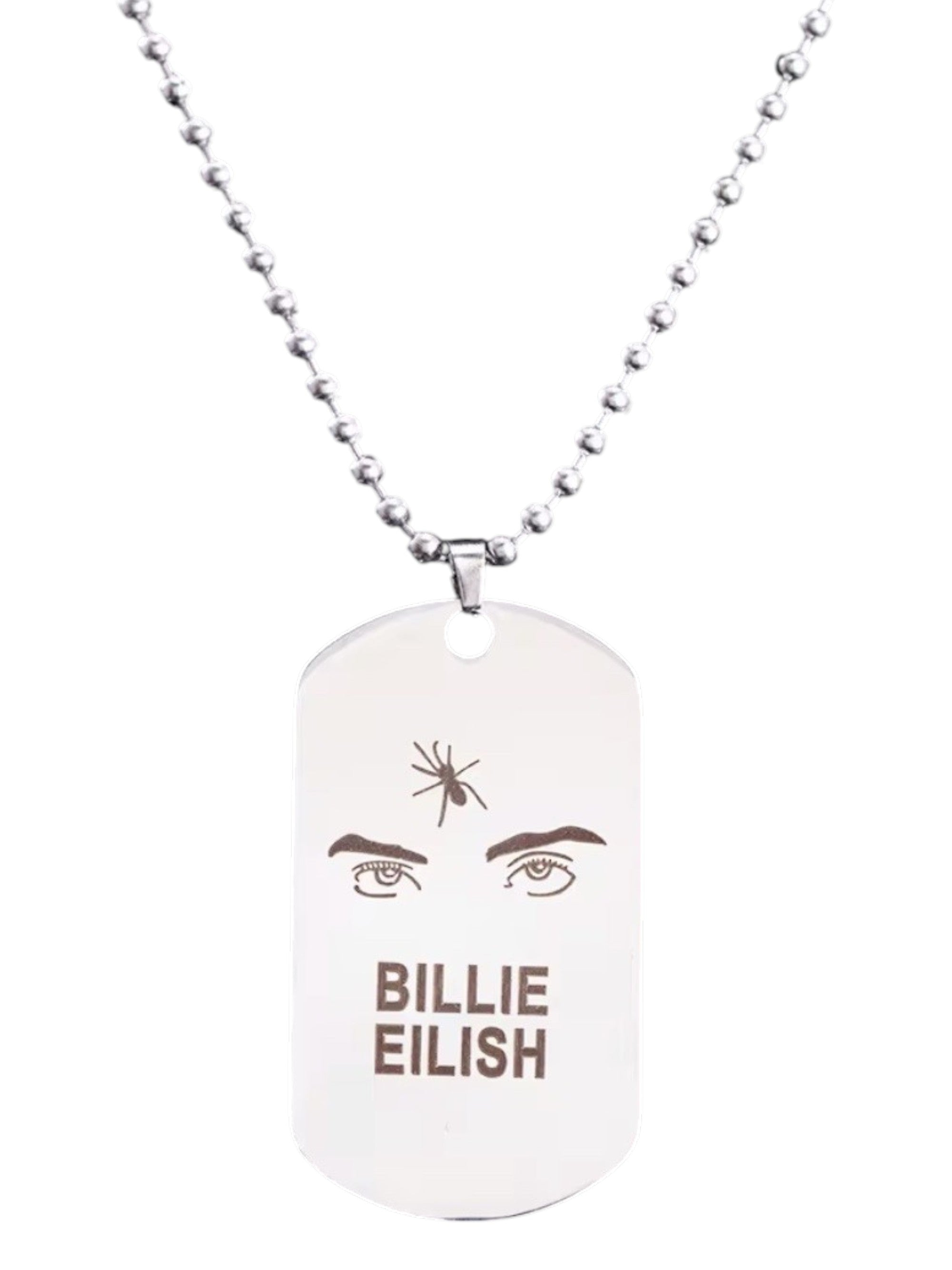 Naszyjnik „Billie Eilish” z motywem oczu i pająka