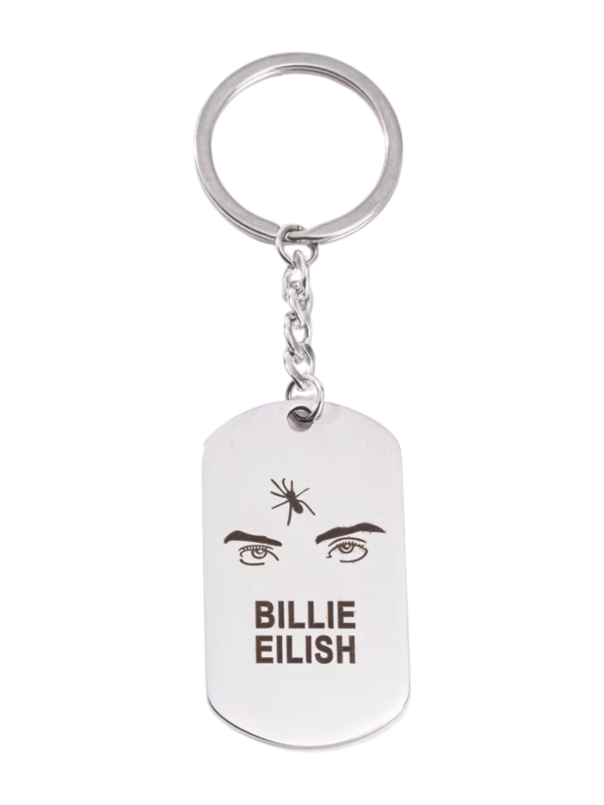 Brelok „Billie Eilish” z motywem oczu i pająka