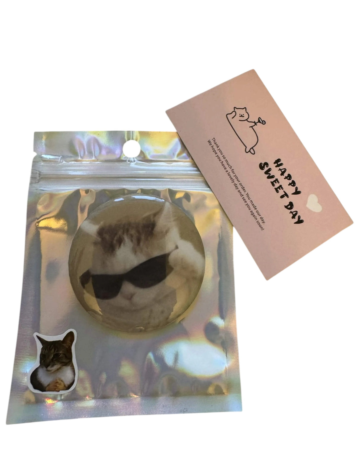 cat mem przypinka 58mm