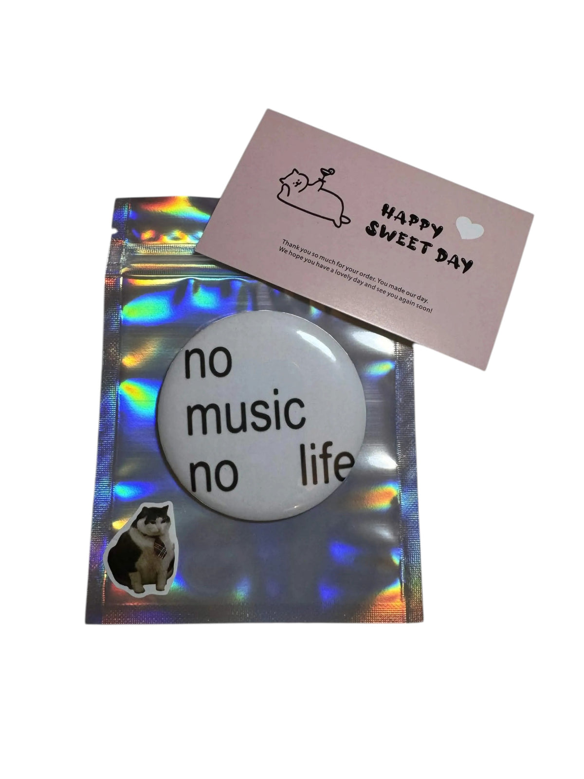 PRZYPINKA „NO MUSIC NO LIFE”
